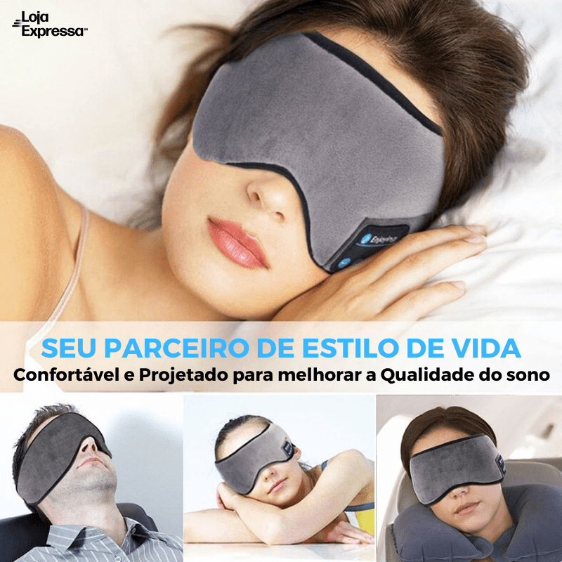 tapa olho para dormir, mascara de dormir, mascara para dormir, tapa olho dormir,vendas para dormir, tapa olho de dormir,mascara dormir, protetor de olhos para dormir, mascara de dormir infantil,tapa olho, Máscara de Dormir com Fone de Ouvido GoodSleep™